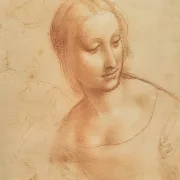 Leonardo da Vinci | Madonna mit der Spindel, Studie - 1501 | Giclée Kunstdruck gerahmt
