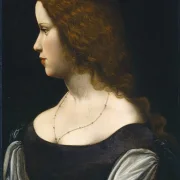 Leonardo da Vinci | Porträt einer jungen Dame - 1500 | Giclée Kunstdruck gerahmt
