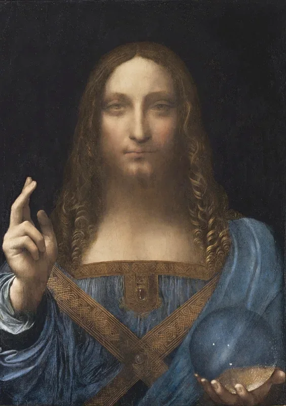 Leonardo da Vinci | Retter der Welt - 1500 | Giclée Kunstdruck gerahmt