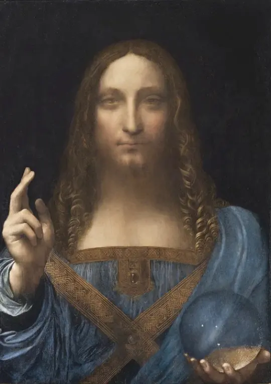 Leonardo da Vinci | Retter der Welt - 1500 | Giclée Kunstdruck gerahmt