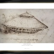 Leonardo da Vinci | Konzept eines Panzerwagens - 1488 | Gallery Edition | Gerahmter Kunstdruck | Renaissance