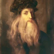 Leonardo da Vinci | Selbstporträt - 1515 | Giclée Kunstdruck gerahmt