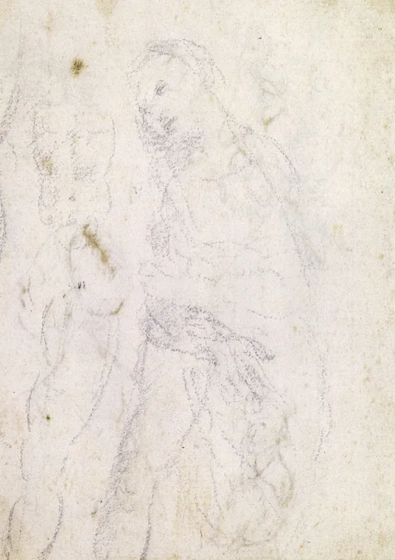 Leonardo da Vinci | Studie einer Madonna – 1470 | Giclée Kunstdruck gerahmt