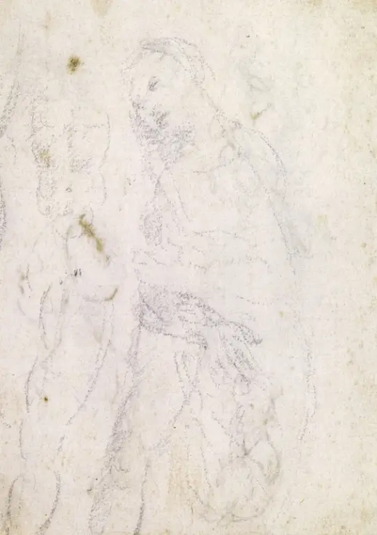 Leonardo da Vinci | Studie einer Madonna – 1470 | Giclée Kunstdruck gerahmt