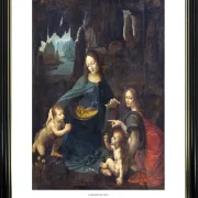 Leonardo da Vinci | Klippernes Jomfru - 1601 | Gallery Edition | Indrammet kunsttryk | Renæssance