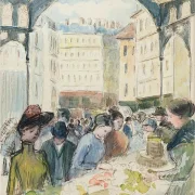 Les Halles centrale, der Gemüsemarkt – 1901