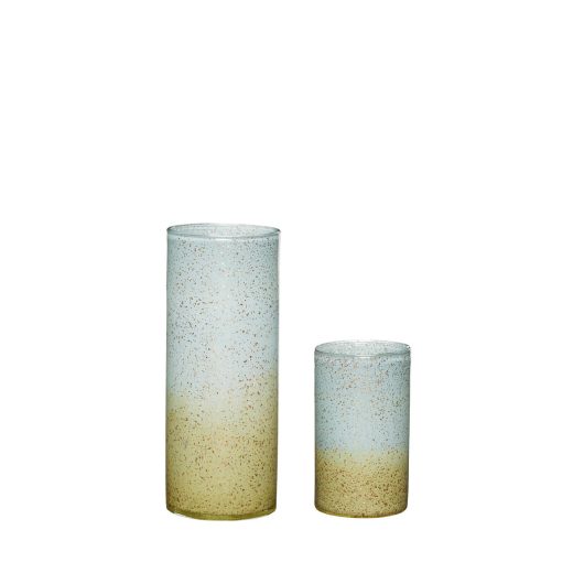 Shimmer Vase Blue/Brown (set of 2)