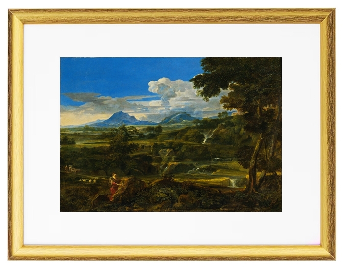 Landschaft mit Hirten - 1868