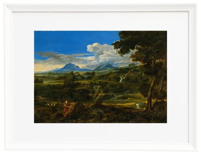 Landschaft mit Hirten - 1868