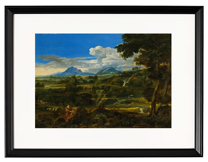 Landschaft mit Hirten - 1868