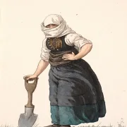 Læssøe-Bauernmädchen in Alltagskleidung – 1849