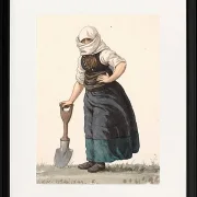 Læssøe-Bauernmädchen in Alltagskleidung – 1849