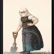 Læssøe-Bauernmädchen in Alltagskleidung – 1849