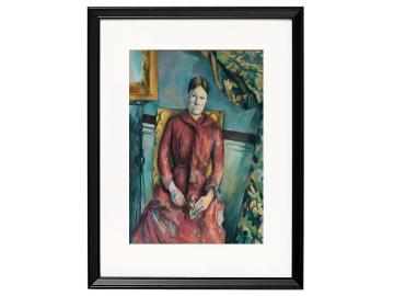 Madame C`zanne in einem roten Kleid -1888