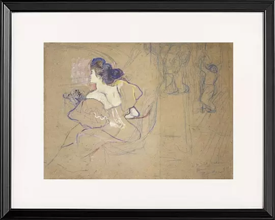 Madame Thadee Natanson im Theater - 1895