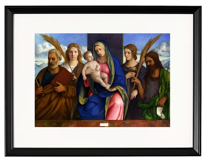Madonna mit Kind und Heiligem - 1460