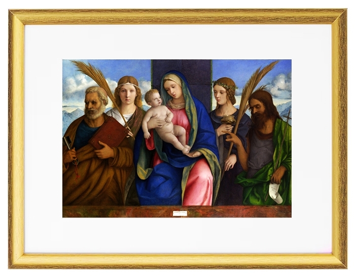 Madonna mit Kind und Heiligem - 1460