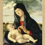 Madonna mit Kind in einer Landschaft – 1480