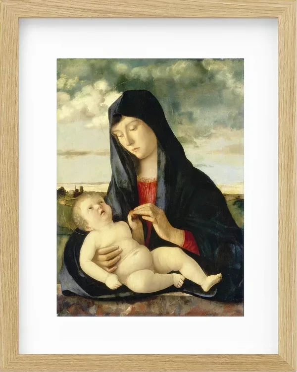 Madonna mit Kind in einer Landschaft – 1480