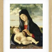 Madonna mit Kind in einer Landschaft – 1480