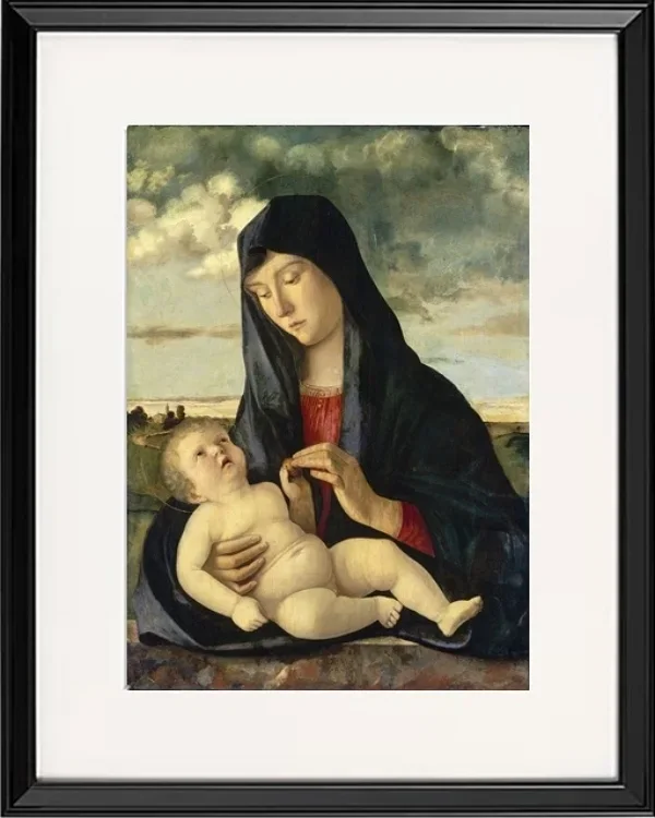 Madonna mit Kind in einer Landschaft – 1480