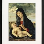 Madonna mit Kind in einer Landschaft – 1480