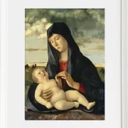 Madonna mit Kind in einer Landschaft – 1480