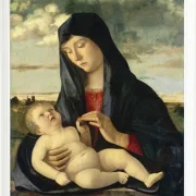 Madonna mit Kind in einer Landschaft – 1480
