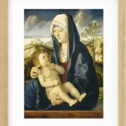 Madonna mit Kind in einer Landschaft – 1490