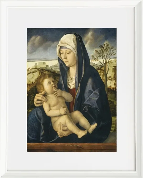 Madonna mit Kind in einer Landschaft – 1490