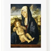 Madonna mit Kind in einer Landschaft – 1490