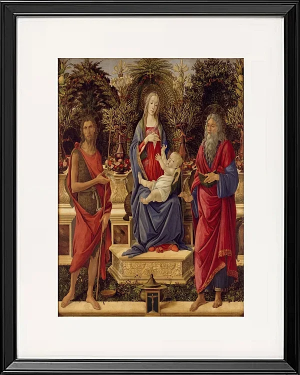 Madonna mit Kind und den beiden Heiligen Johannes – 1484