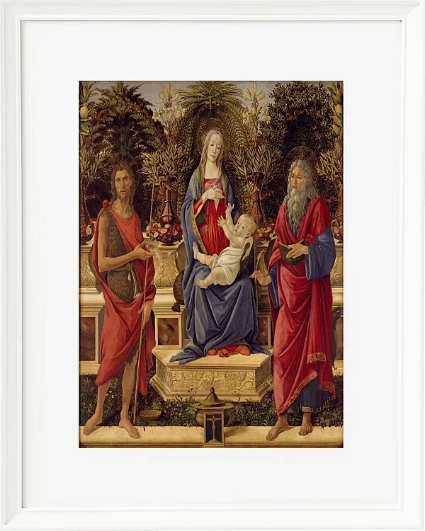 Madonna mit Kind und den beiden Heiligen Johannes – 1484