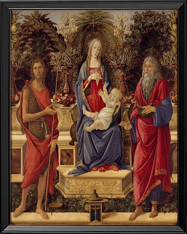 Madonna mit Kind und den beiden Heiligen Johannes – 1484