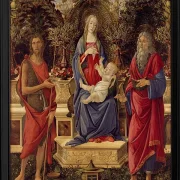 Madonna mit Kind und den beiden Heiligen Johannes – 1484