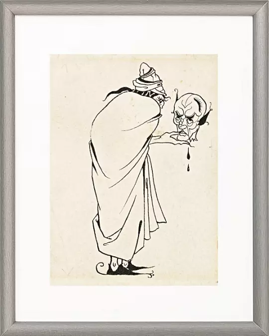 Mann mit Totenkopf – 1892