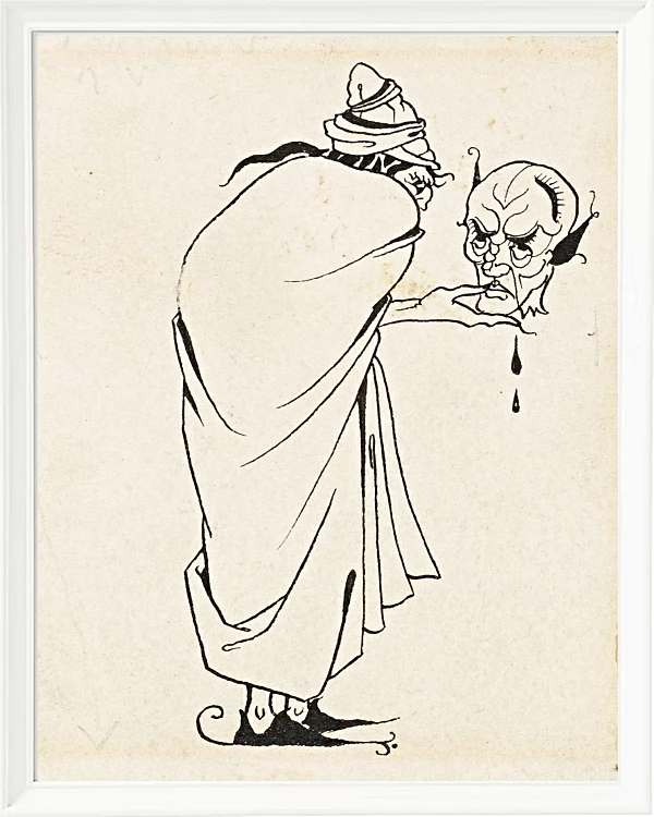 Mand med kranium - 1892