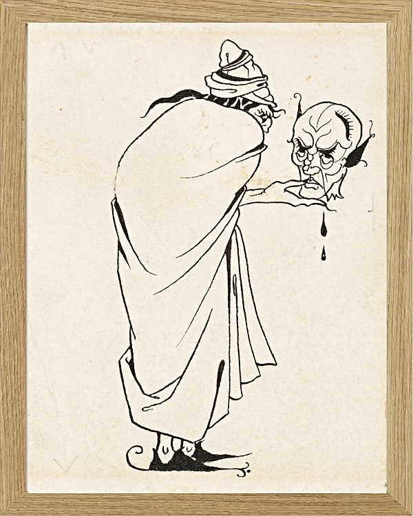 Mand med kranium - 1892