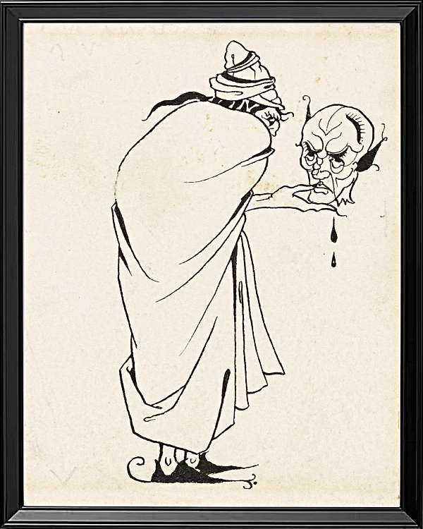 Mand med kranium - 1892