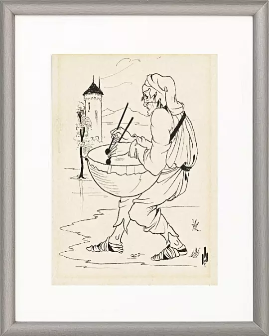 Mann mit Trommel – 1893