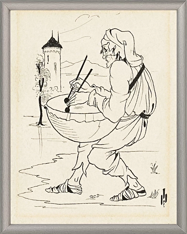 Mann mit Trommel – 1893