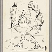 Mann mit Trommel – 1893