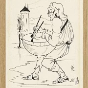 Mann mit Trommel – 1893