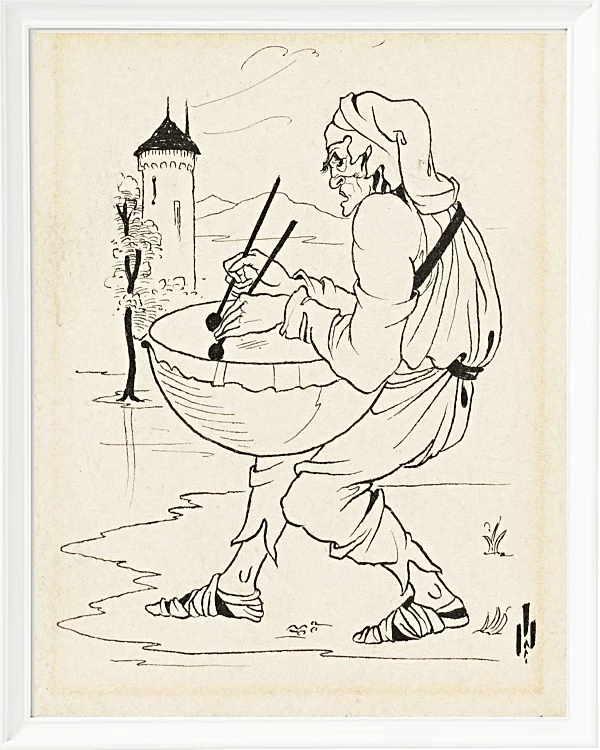 Mann mit Trommel – 1893