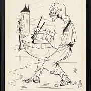 Mann mit Trommel – 1893