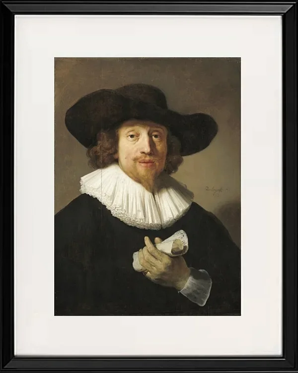 Mann mit einem Notenblatt – 1633