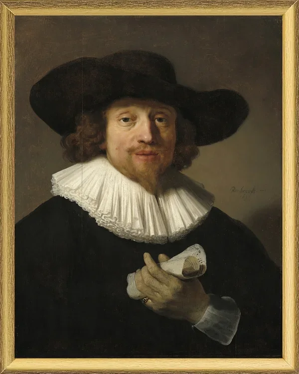 Mann mit einem Notenblatt – 1633