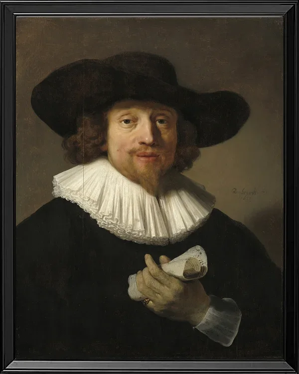 Mann mit einem Notenblatt – 1633