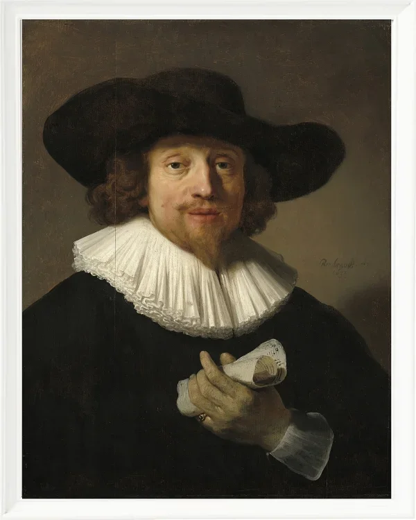 Mann mit einem Notenblatt – 1633