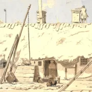 Martinus Rørbye | Vesterbys Observatorium på Læsø - 1847 | Indrammet kunsttryk | Danmarks Guldalder